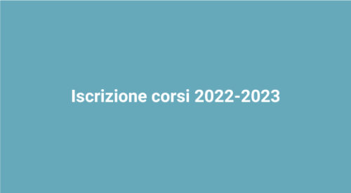 Iscrizione corsi anno 2022-2023